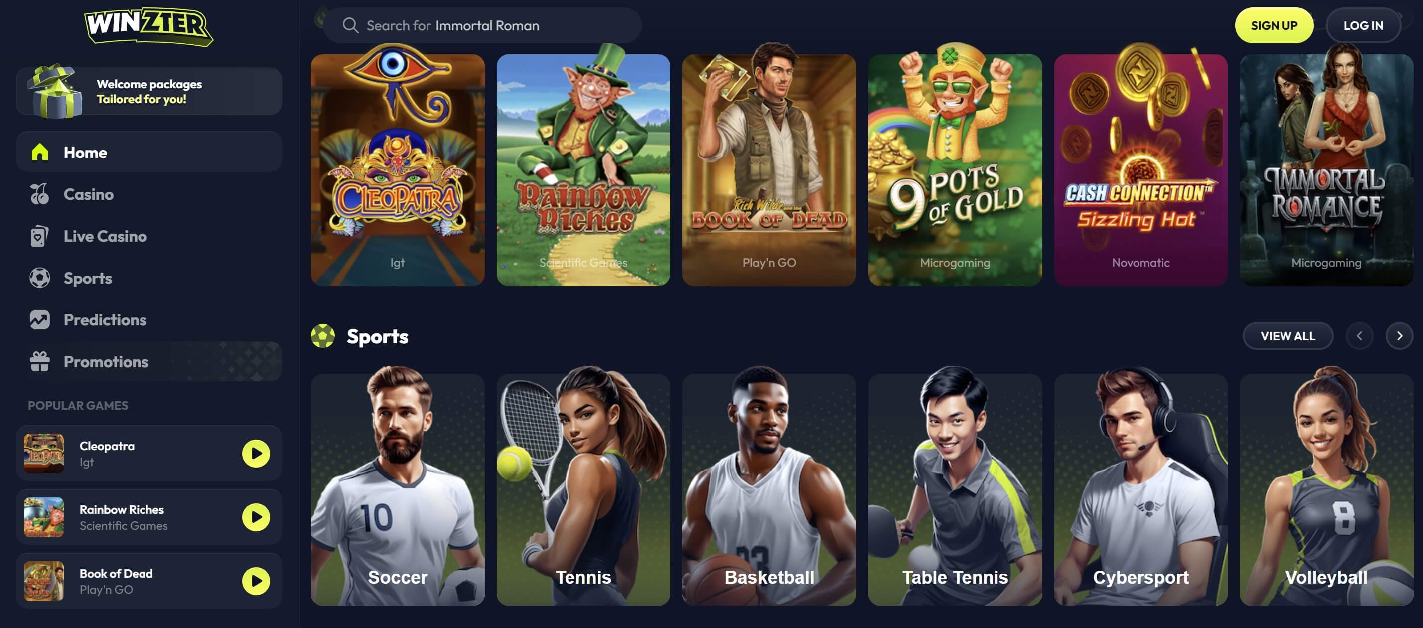 winzter casino pokies