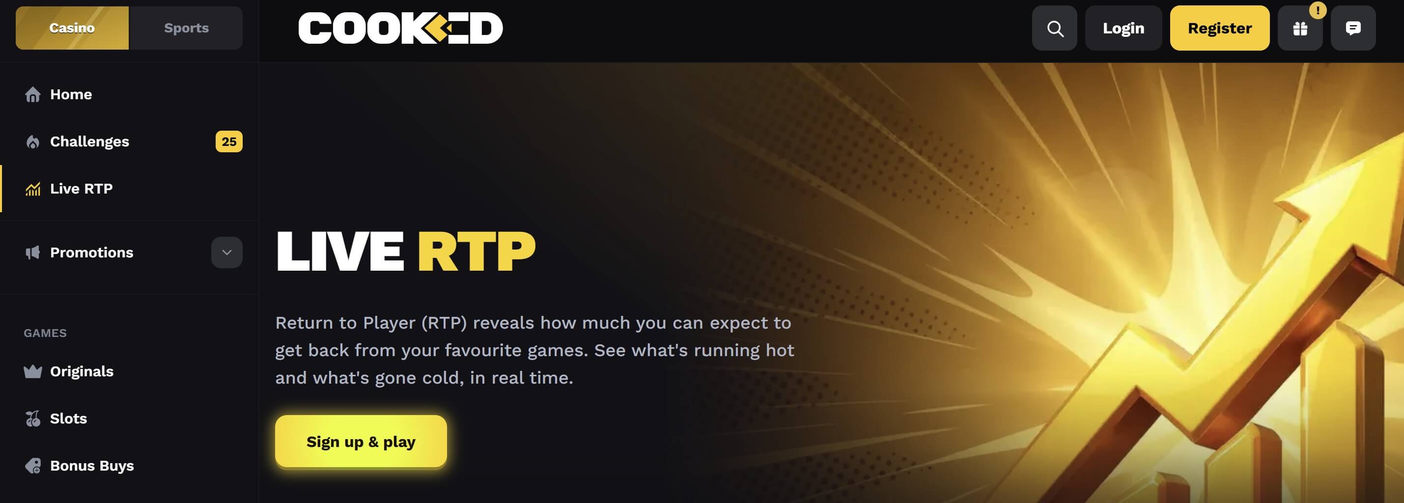 live rtp casino cooked.com