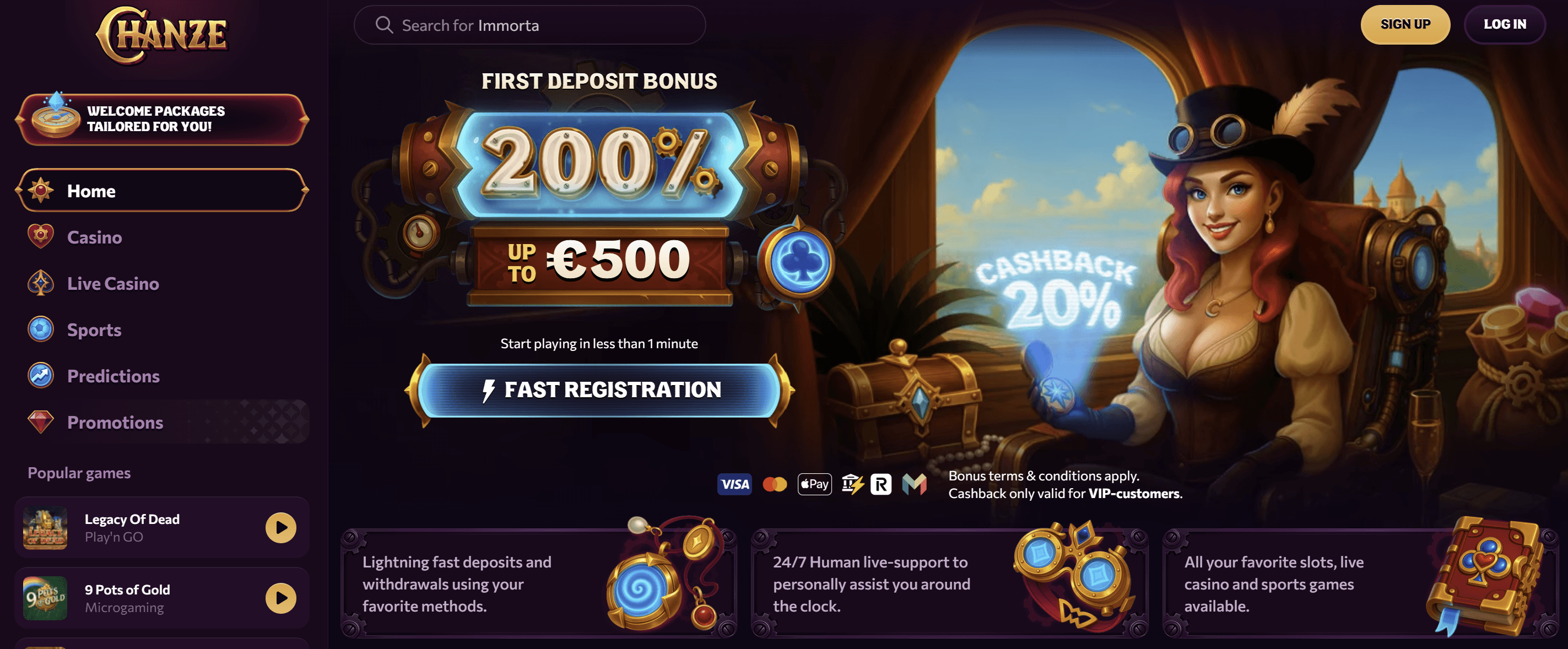 chanze casino 