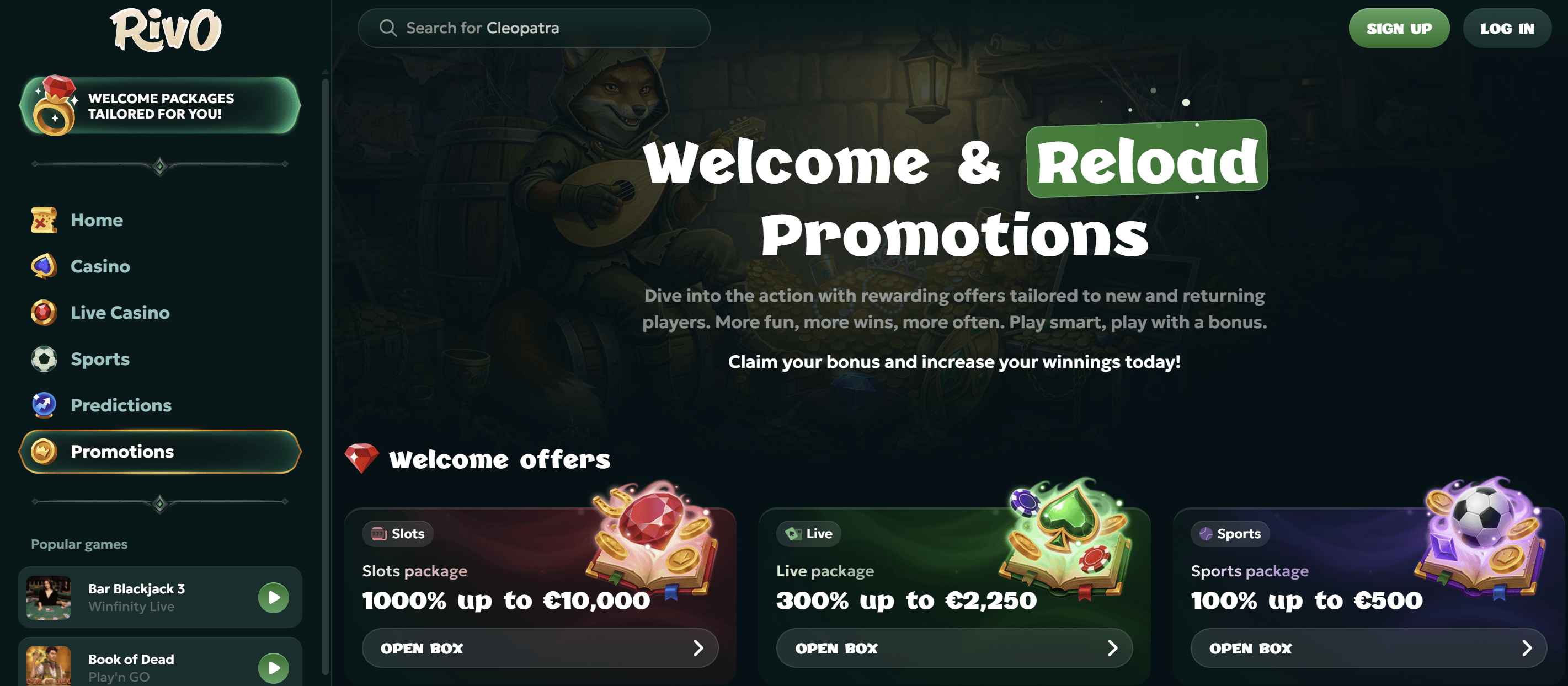 rivo casino promotions