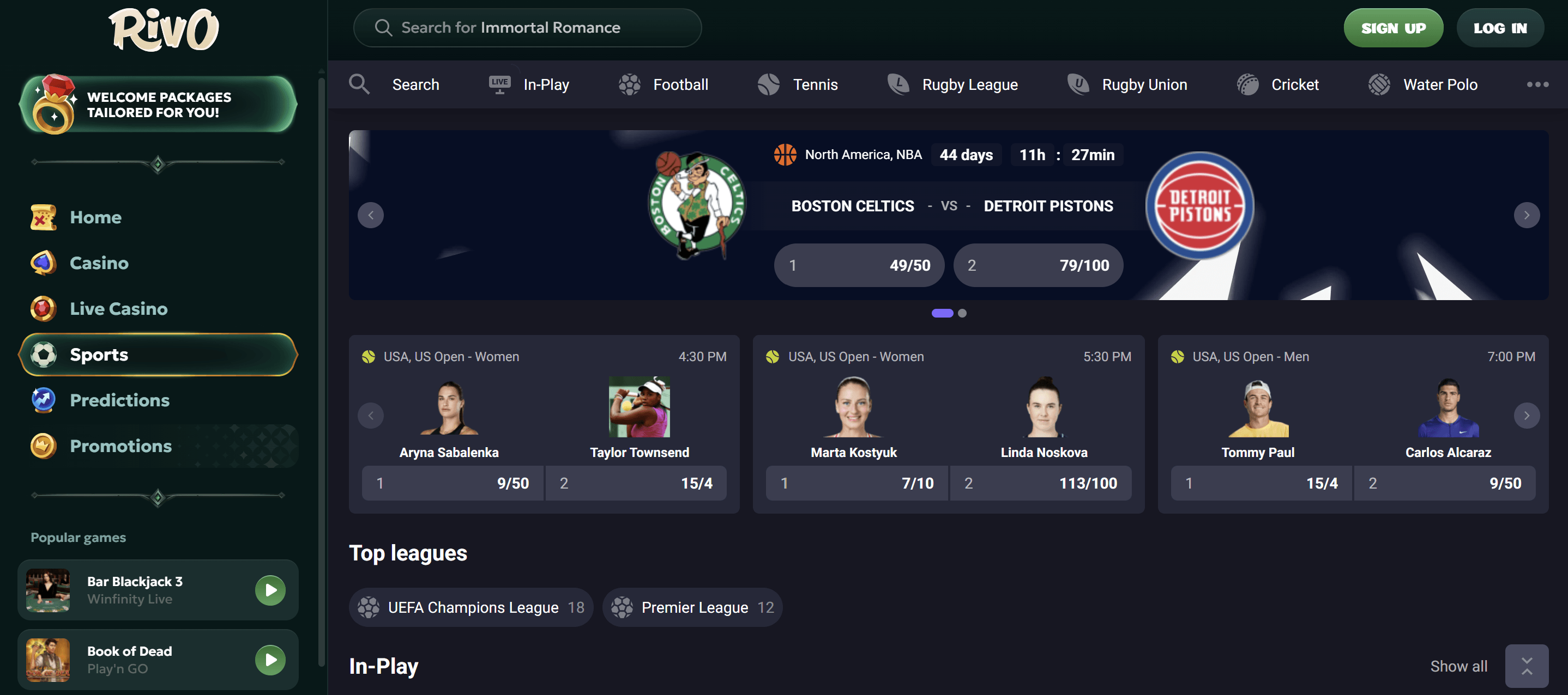 rivo casino sports betting