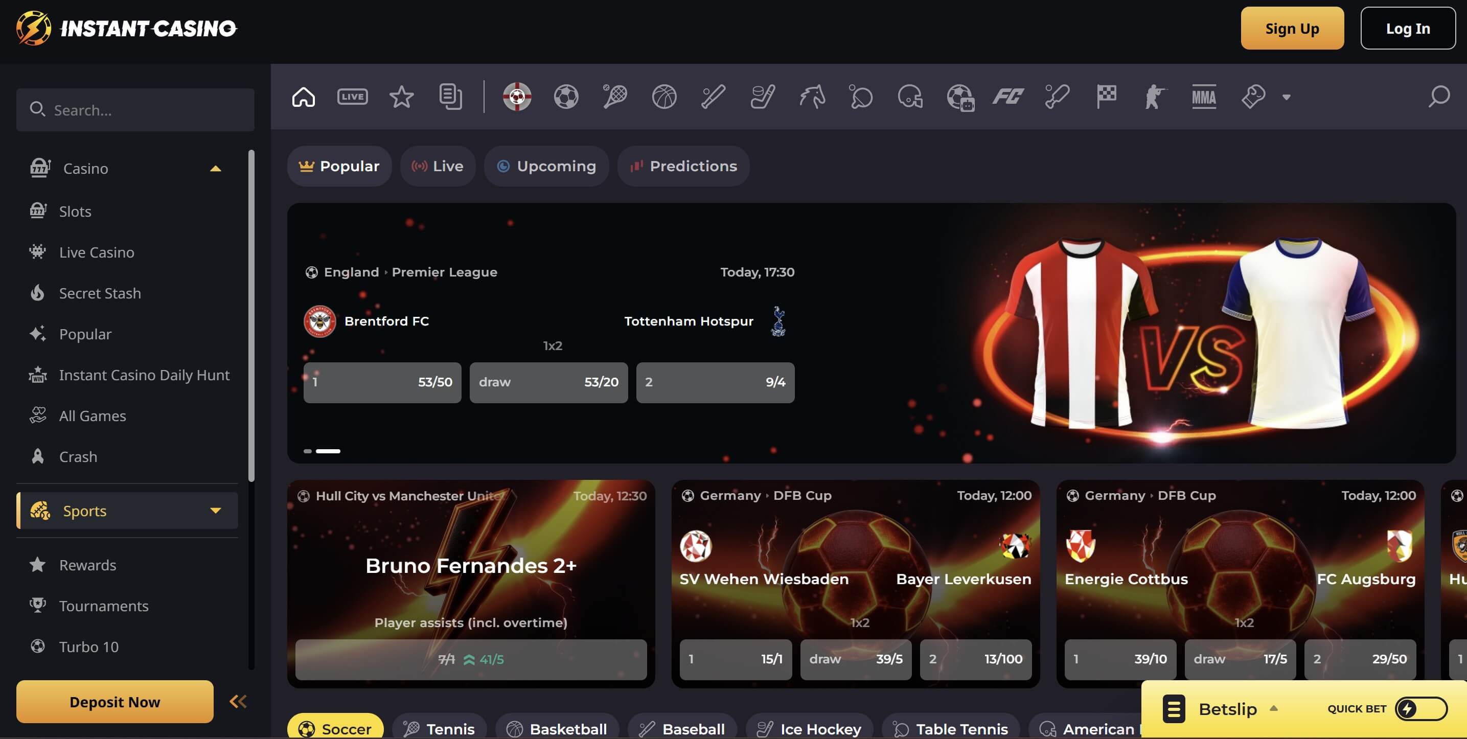 sportsbetting instant casino