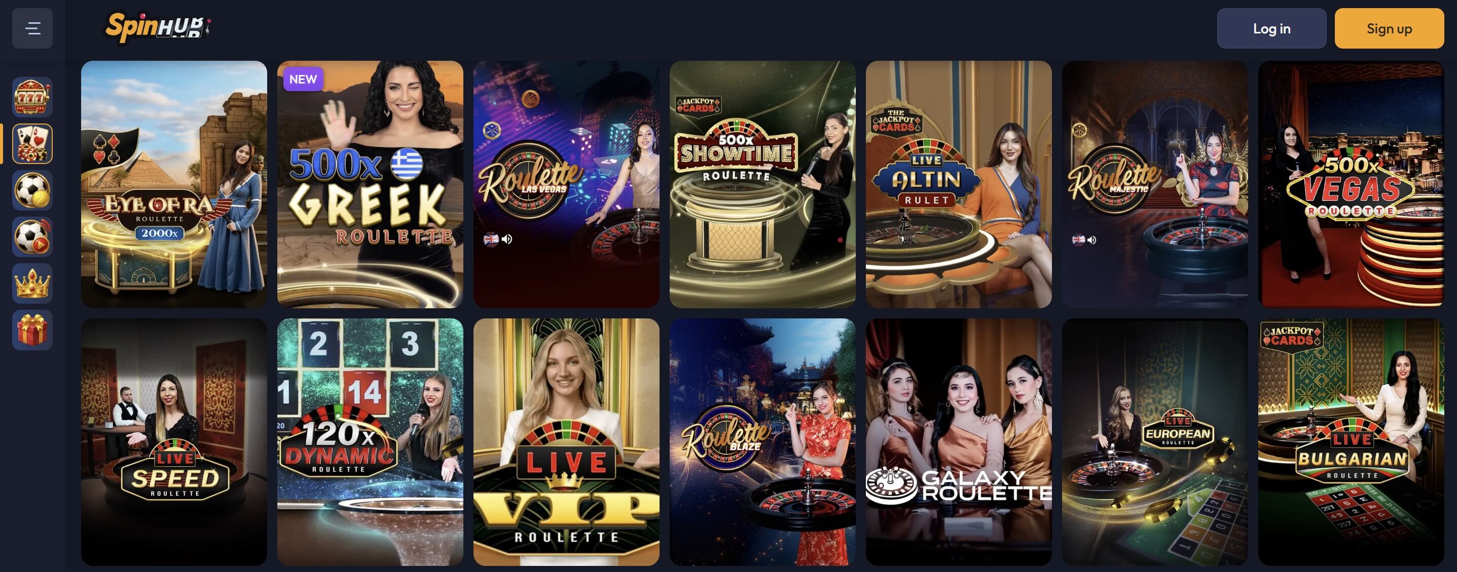live casino at spinhub