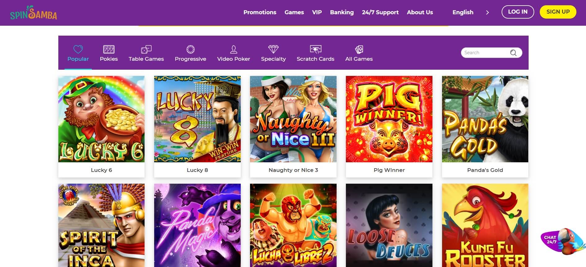 spinsamba casino pokies