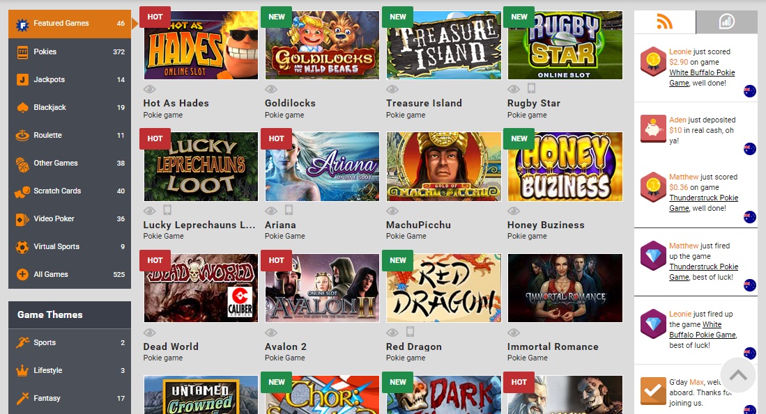 Emu Casino Mobile App