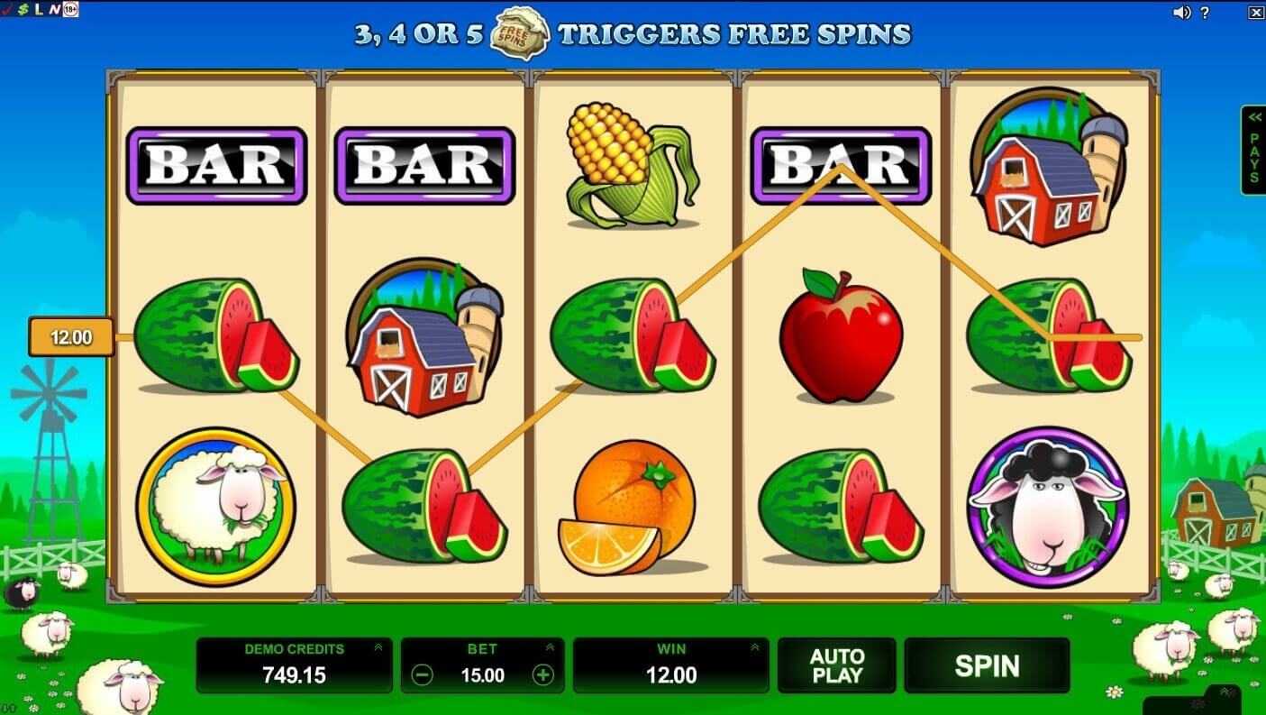 bar bar black sheep pokies game screenshot