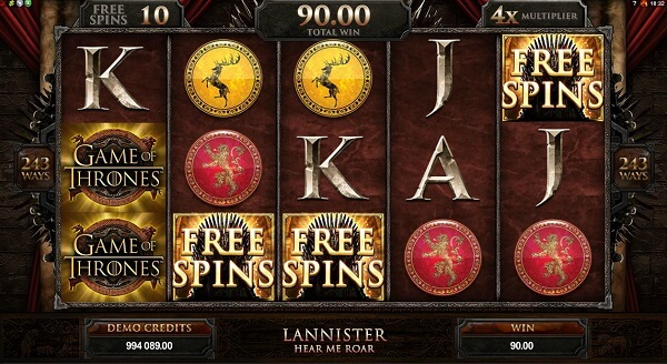 game pf thrones slots