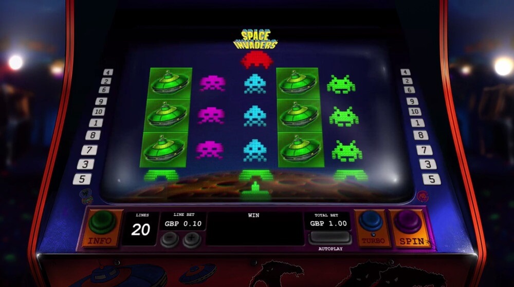 space invaders pokies
